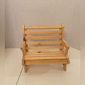 Small wooden bench